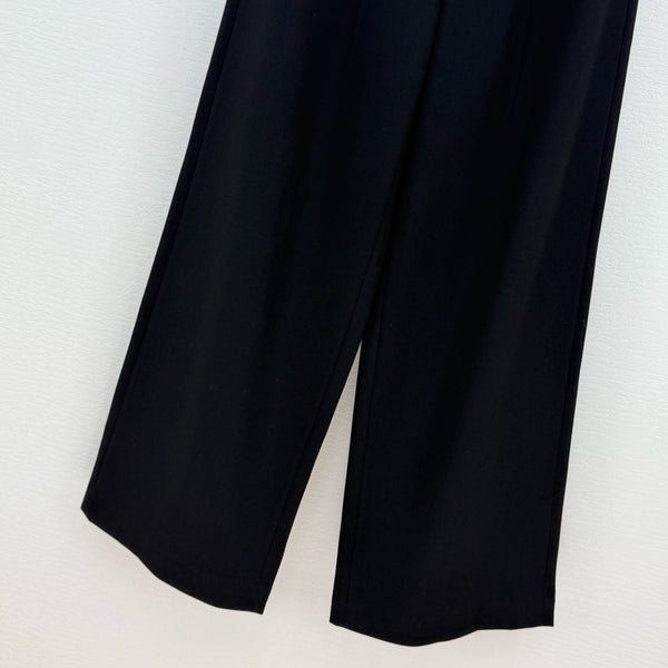 MM6 Curved Blade Cargo Pants Black Cotton 387963