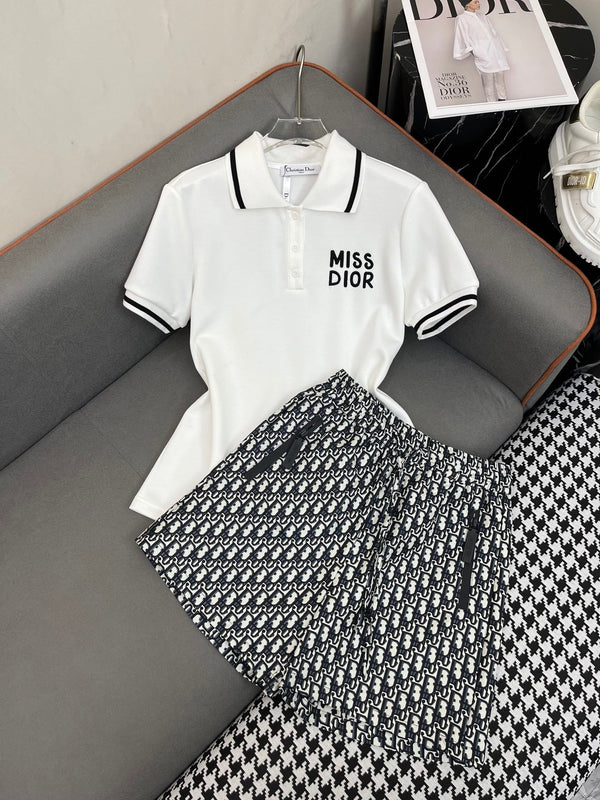 Dior 25C Polo T-Shirt Mix Short Dior Monogram 228677