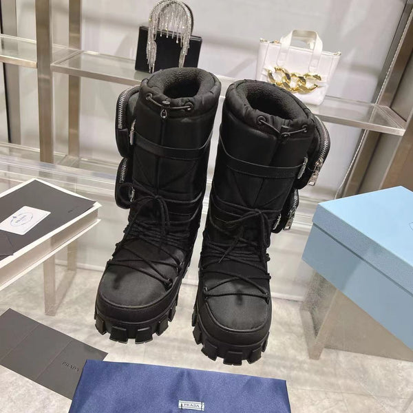 SCARPONI DA SCI IN RE-NYLON CON BORSA NERA