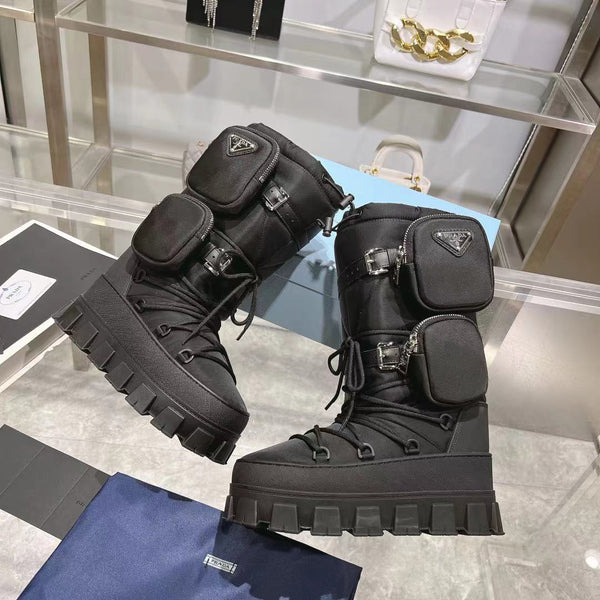 SCARPONI DA SCI IN RE-NYLON CON BORSA NERA