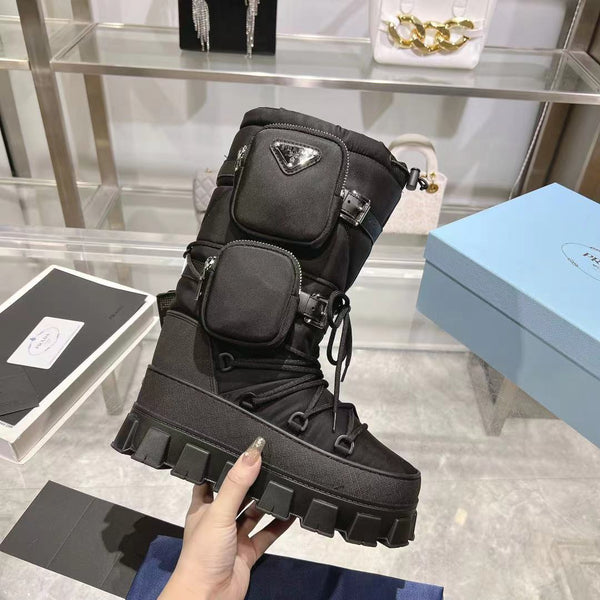 SCARPONI DA SCI IN RE-NYLON CON BORSA NERA