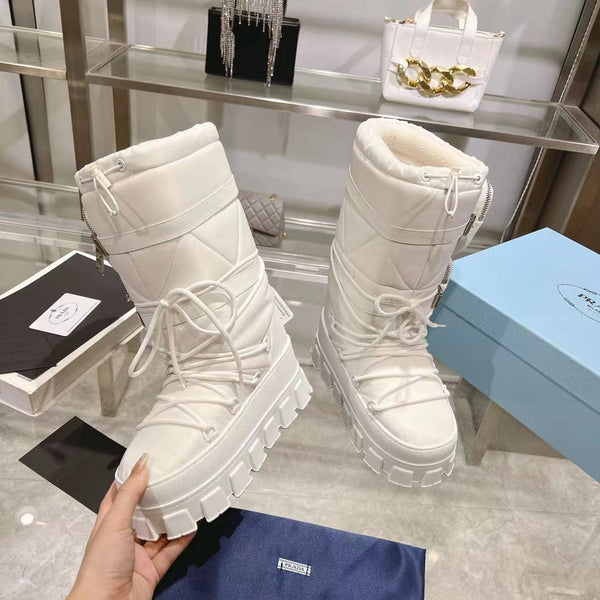 SCARPONI DA SCI IN RE-NYLON CON BORSA BIANCA