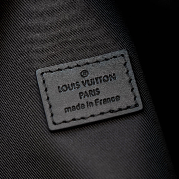 BORSA A TRACOLLA DUO 42 IN TELA DAMIER GRAPHITE GRIGIO NERO