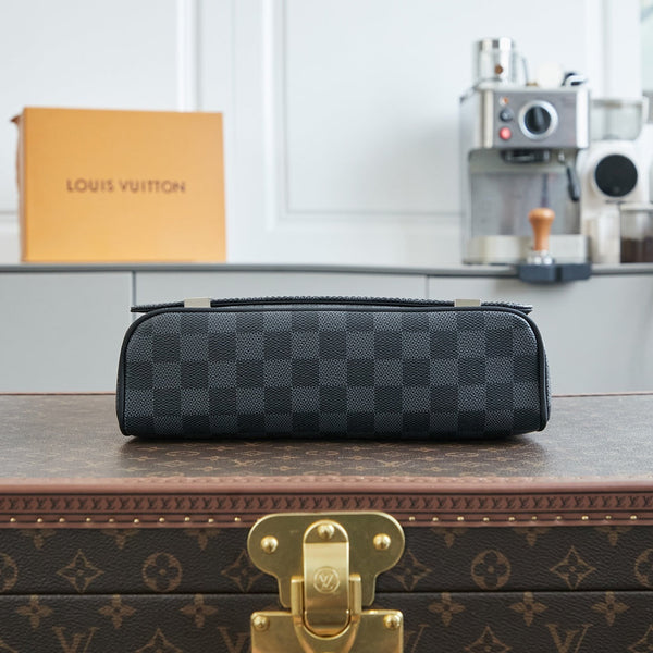 DISTRICT 25 IN TELA DAMIER GRAPHITE GRIGIO NERO