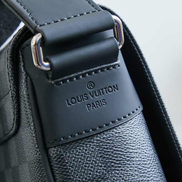 DISTRICT 25 IN TELA DAMIER GRAPHITE GRIGIO NERO