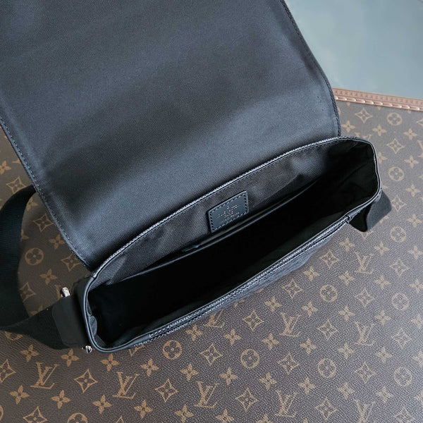 DISTRICT 25 IN TELA DAMIER GRAPHITE GRIGIO NERO