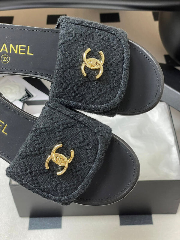 CC 25S Borsa con fibbia Mule in tessuto nero e pelle di pecora 247597