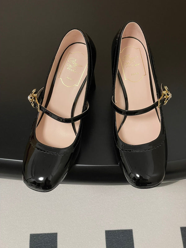 Viv 25 Mary Jane 60 Black Patent Calf Leather 247887