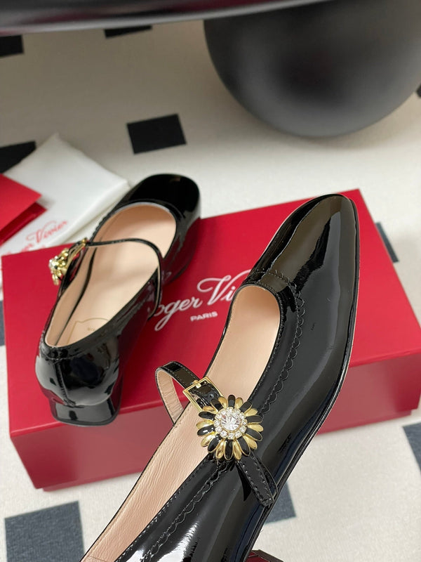 Viv 25 Mary Jane 2.5cm Black Patent Calf Leather 247892
