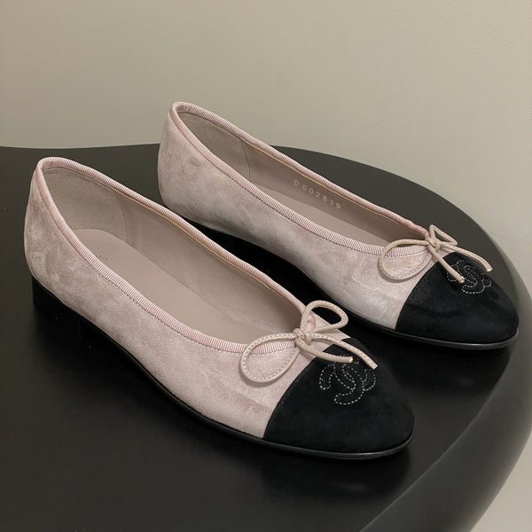 CC 25 Ballerina in pelle scamosciata rosa cipria 393998