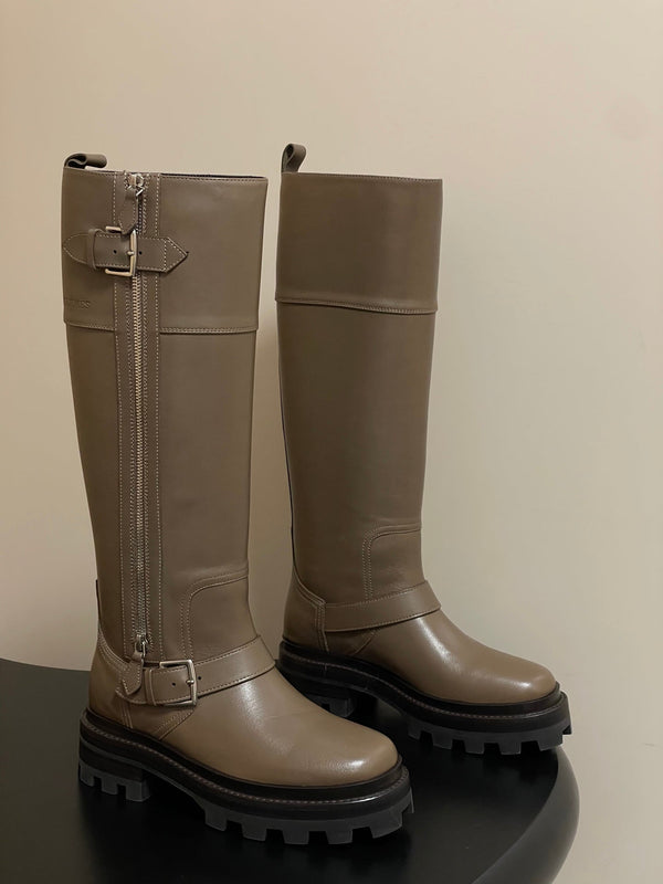 HM Jumping Boots 50mm Light Brown Edge Lock Calfskin