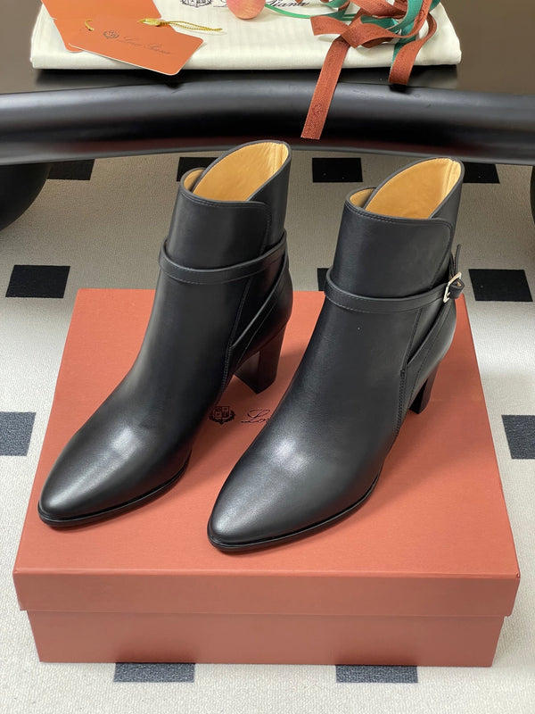 LP Felicity Ankle Boots 70mm Black Cowhide 440312