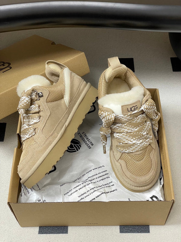 UGG Lowmel Sneaker Khaki Suede Mesh 522212