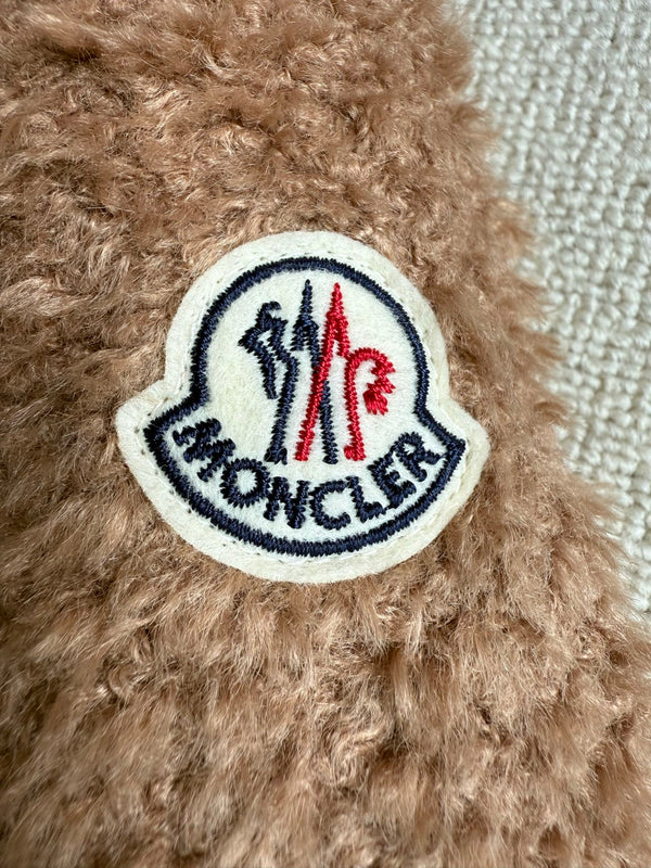 Moncler 2025 Marne Combo Puffer Jacket Brown Wool Down