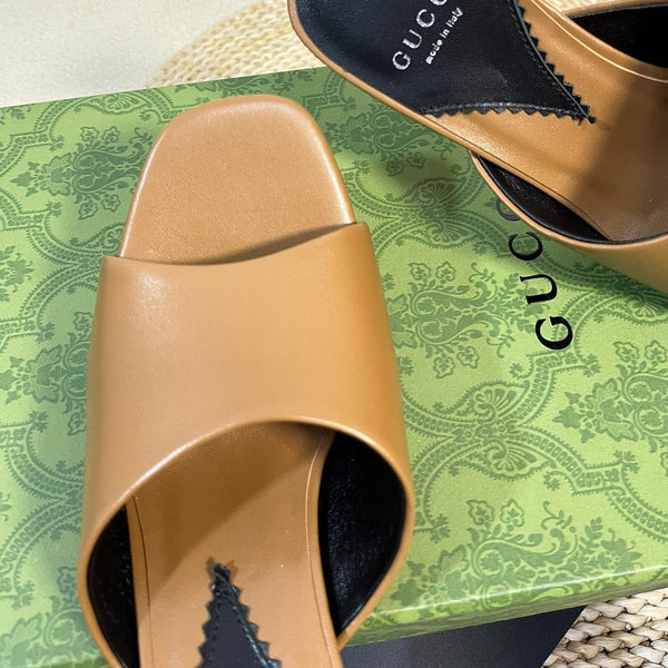 GG Women's Heeled Sandals Gingerbread Brown