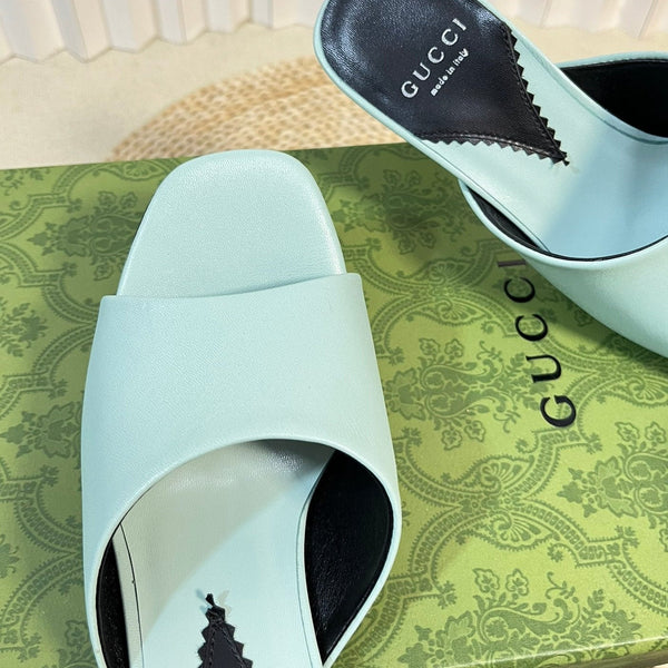 GG Women's Heeled Sandals Vivid Sky Blue