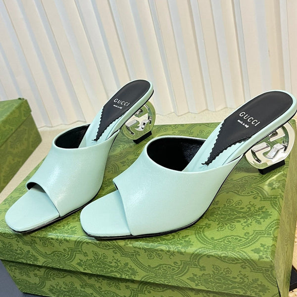 GG Women's Heeled Sandals Vivid Sky Blue