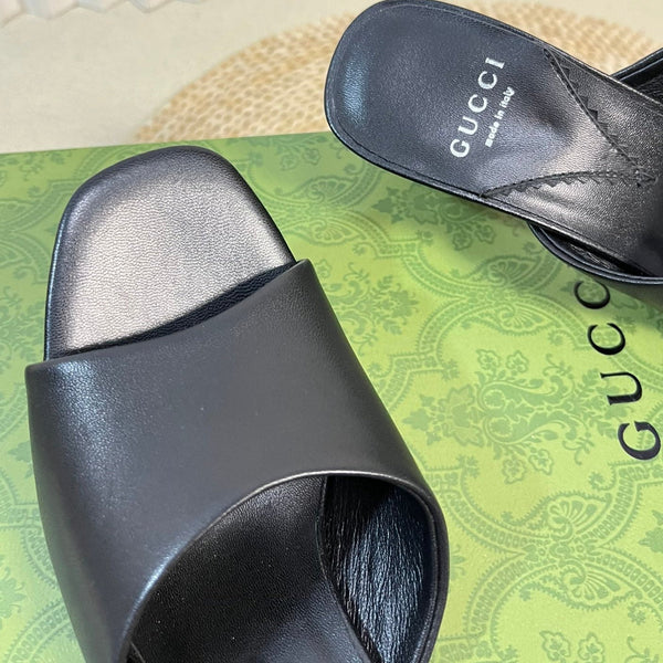 GG Women's Heeled Sandals Black