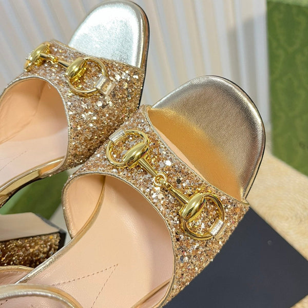 GG Women Sandal High Heels Cream