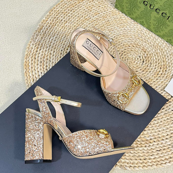 GG Women Sandal High Heels Cream