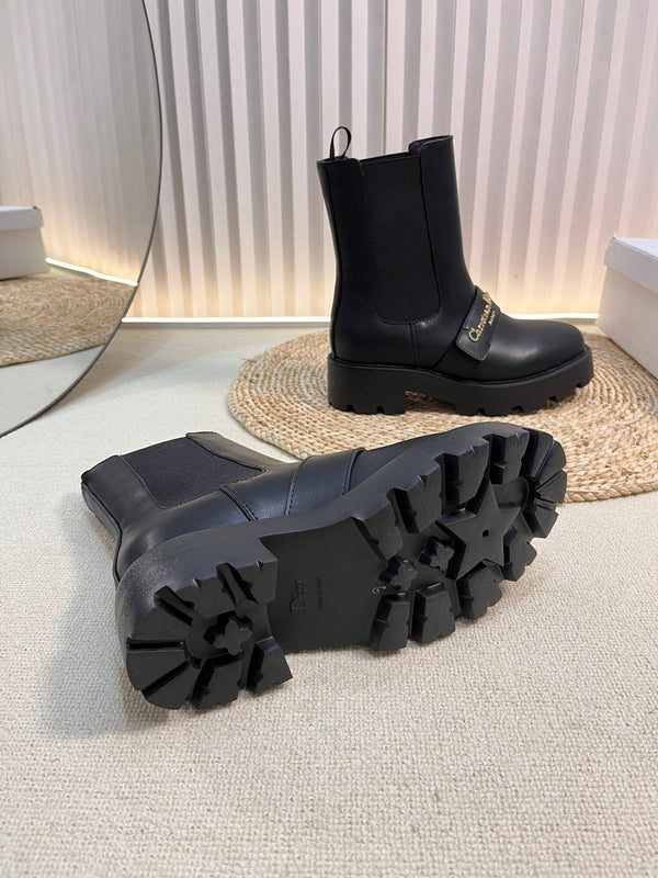 D-Quest Ankle Boot 35mm In Black Calfskin 992669