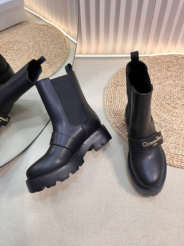 D-Quest Ankle Boot 35mm In Black Calfskin 992669