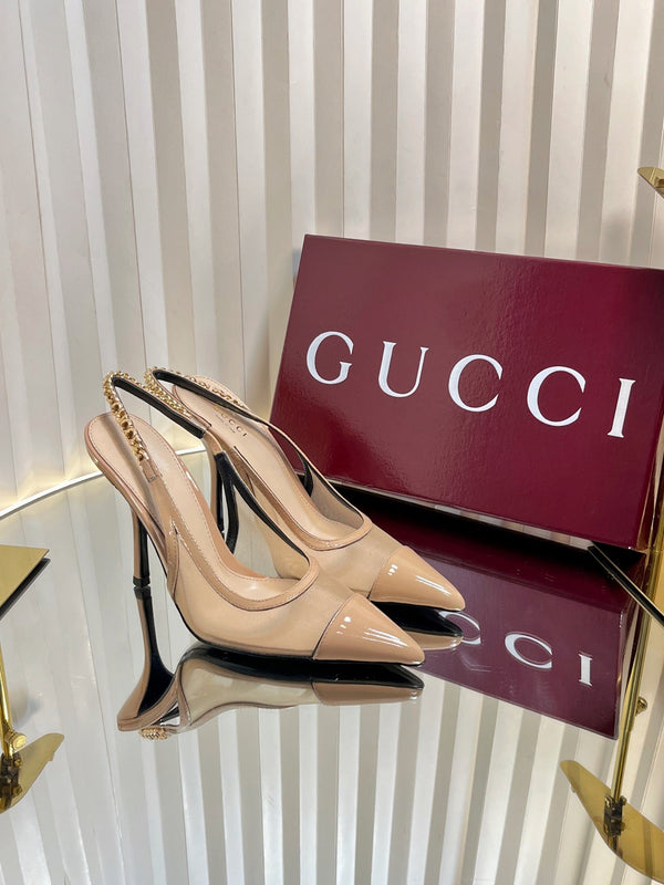 GC Signoria Slingback Pump Nude Mesh Sheepskin 294521