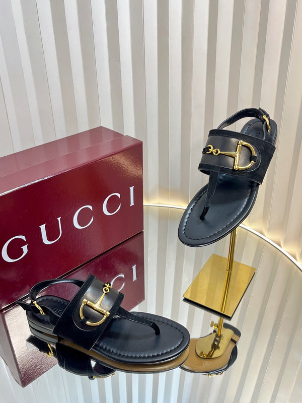 GC 25 Thong Sandal Black Suede Sheepskin 294660
