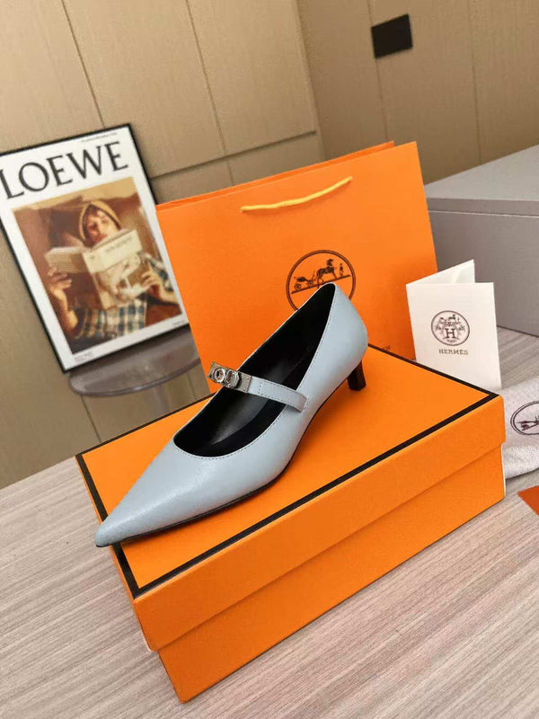 Kiara 40 pump Grey Calfskin 214053