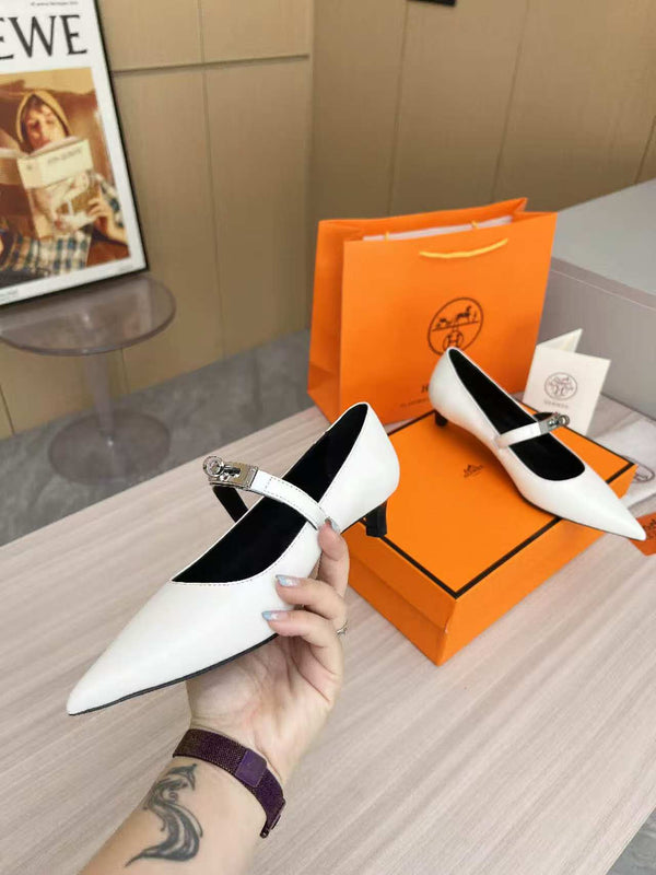 Kiara 40 pump White Calfskin 214051