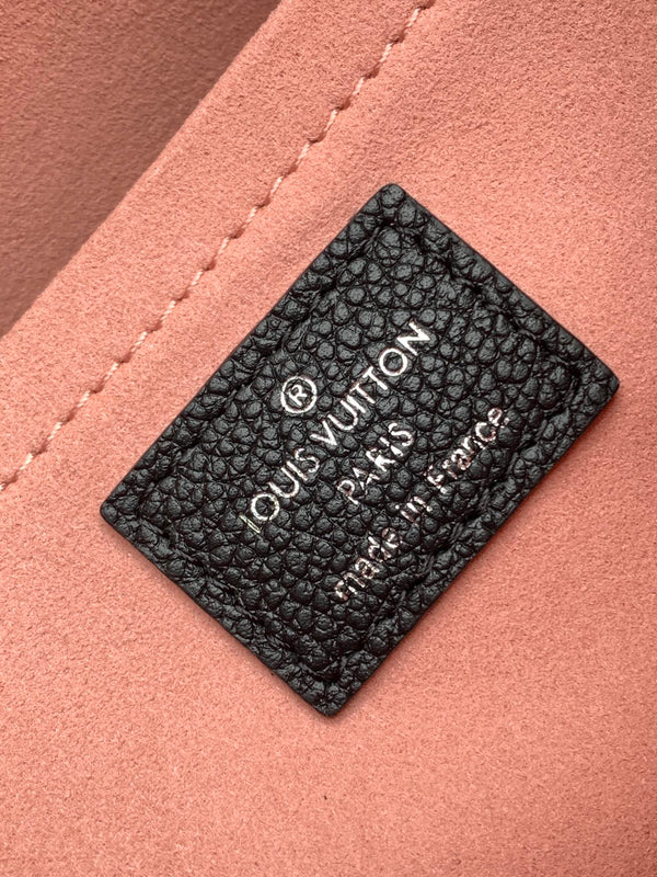 Borsa LV Hopscotch 25 cm in pelle bovina Epi grana nera argento HW