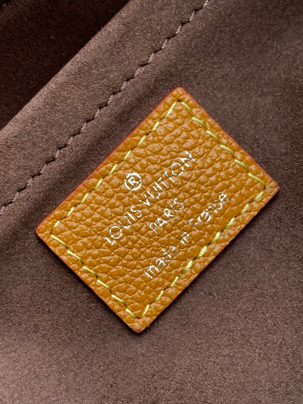 LV Marelle 25cm Caramel Epi Grain Cowhide Metal HW