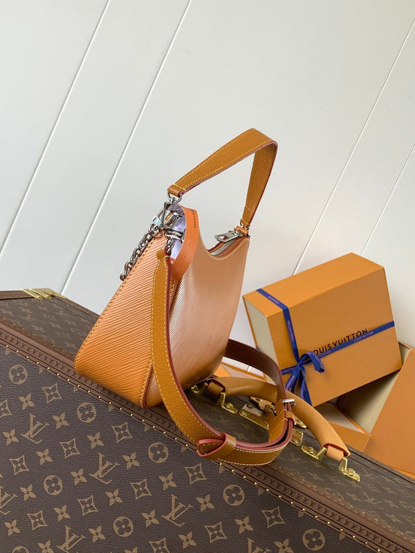 LV Marelle 25cm Caramel Epi Grain Cowhide Metal HW