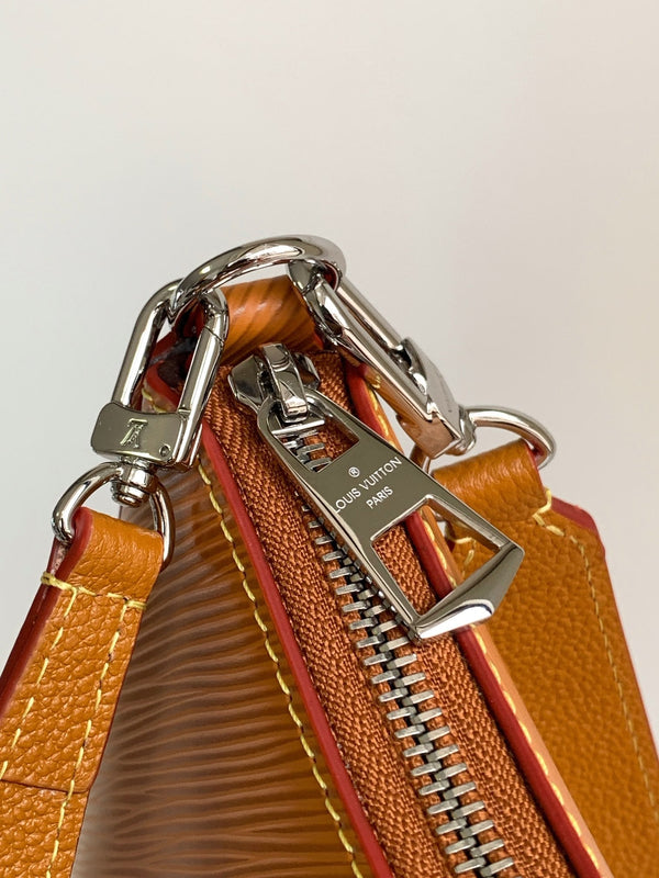 LV Marelle 25cm Caramel Epi Grain Cowhide Metal HW