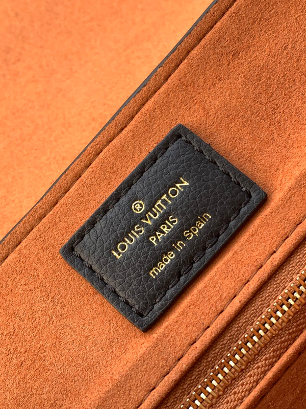 LV Low Key Messenger 30cm Black Calfskin GHW