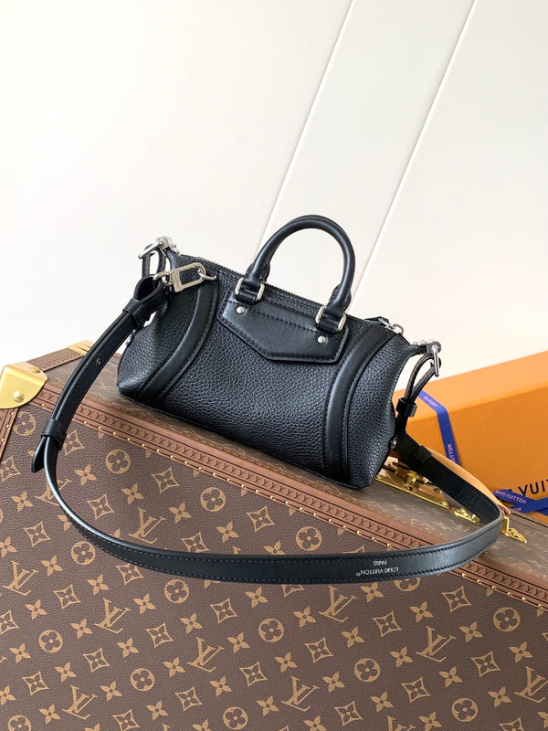 LV Nano LV Biker 23cm Black Sheepskin & Cowhide Metal