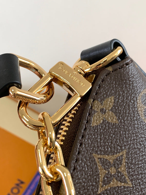 LV Cookie BB Bag 28.5cm Brown Monogram Canvas & Cowhide GHW