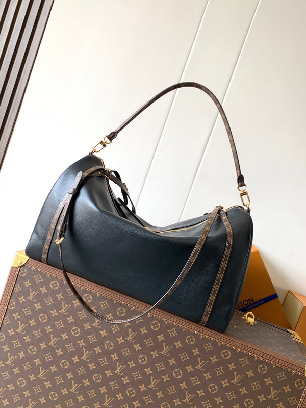 LV M26037 Express Travel 45cm Black Cowhide GHW