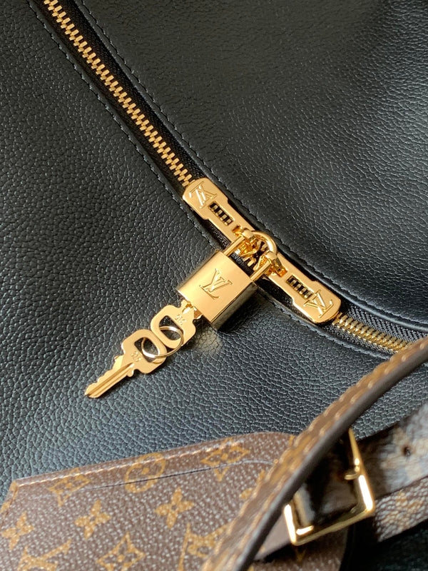 LV M26037 Express Travel 45cm Black Cowhide GHW