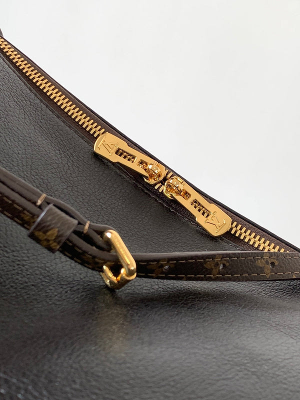 LV M26039 Express PM Handbag 26cm Black Cowhide GHW