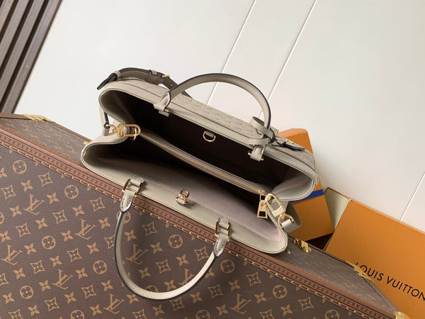 LV City Avenue PM 38.5cm Apricot Monogram Embossed Shadow Cowhide