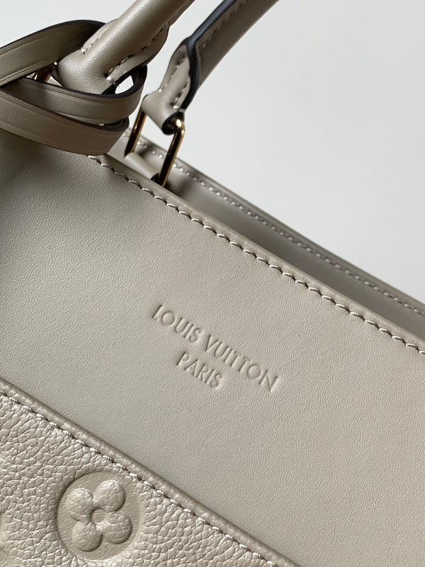 LV City Avenue PM 38.5cm Apricot Monogram Embossed Shadow Cowhide