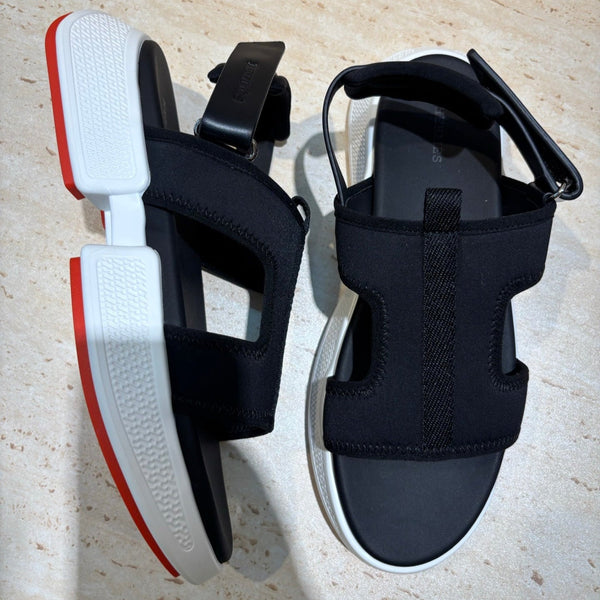 HM Men's Gate Sandal Black Calfskin 655432