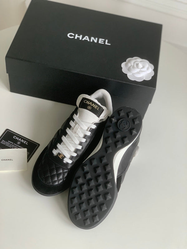CC Sneaker In Black Lambskin Quilted 143544