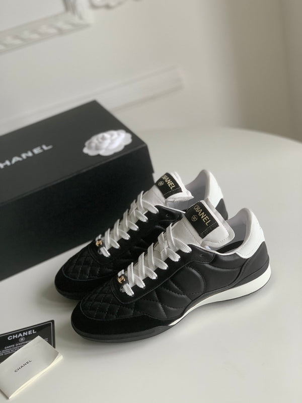 CC Sneaker In Black Lambskin Quilted 143544