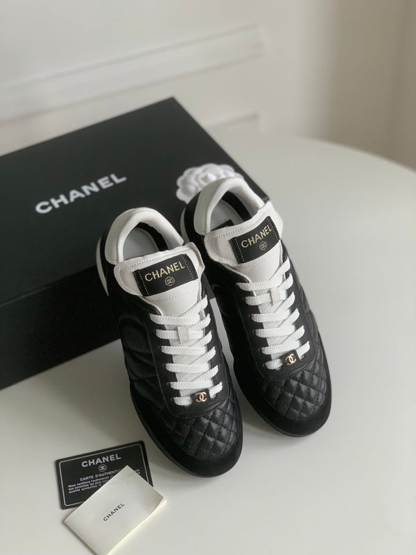 CC Sneaker In Black Lambskin Quilted 143544