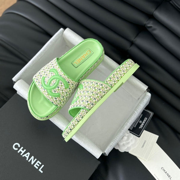 Slippers Sheepskin Light Green