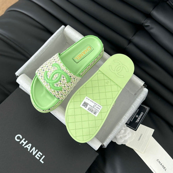 Slippers Sheepskin Light Green