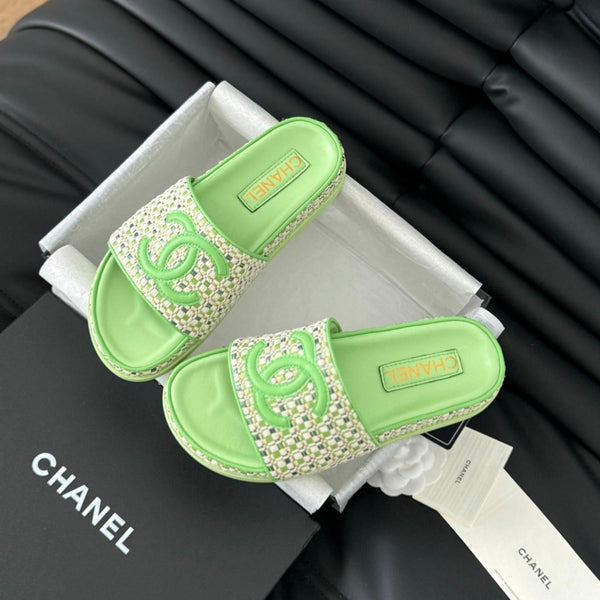 Slippers Sheepskin Light Green