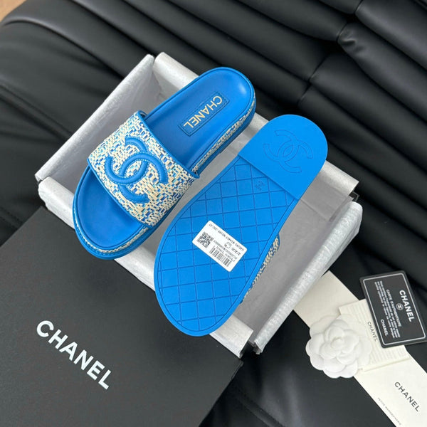 Slippers Sheepskin Cobalt Blue